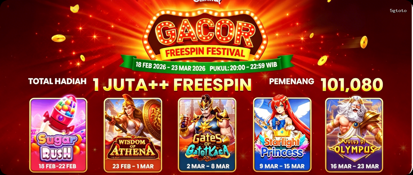 Login 5gtoto Sekarang Bonus Melimpah